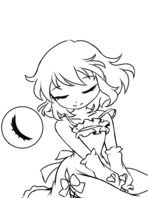 こいしちゃんのDress Up‼︎  線画