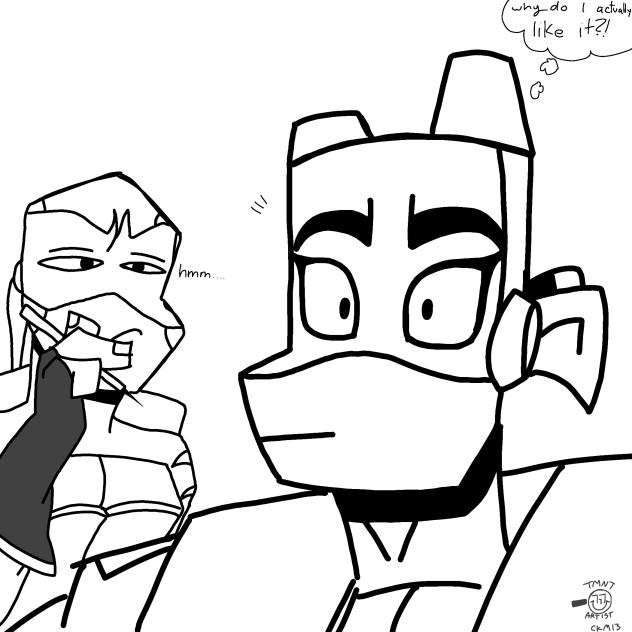 Donnie tries eyeliner