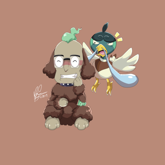 Manjimutt and Buhu as Duck Hunt