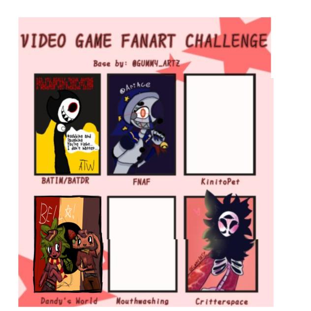 Video game art challenge! read desc