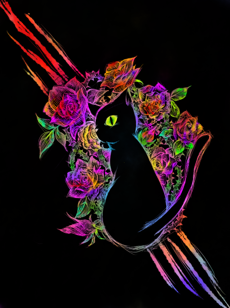 猫と薔薇