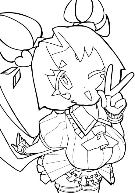 塗り絵線画