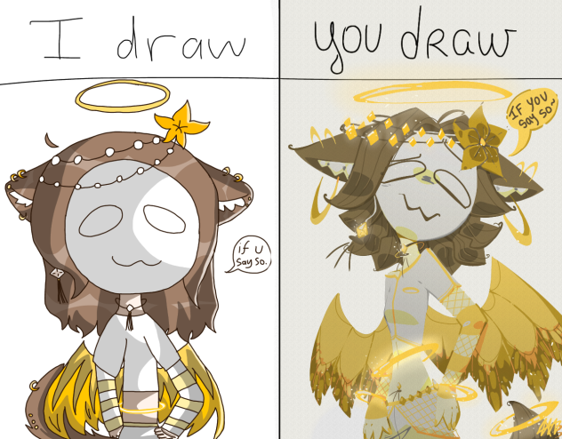 Angel neko l you draw collab
