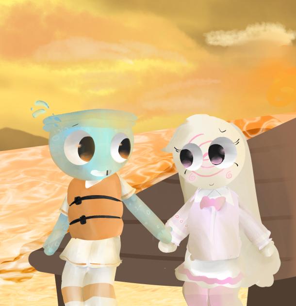 Finn X Lori! (Art trade!!!)