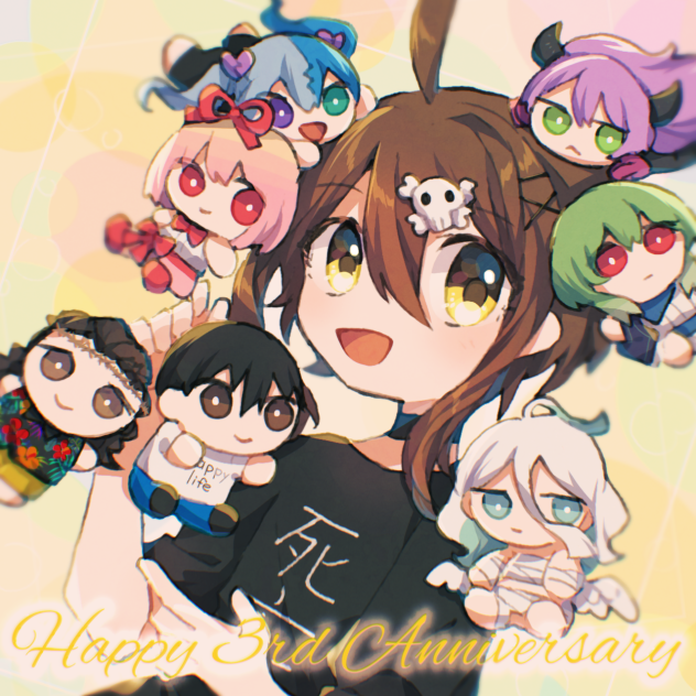 フラグちゃん3周年記念イラスト