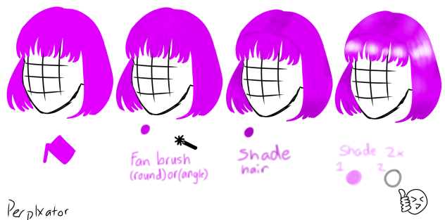 How to draw hair