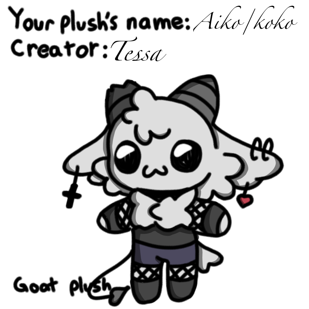 My goat plush (I love them) - ibisPaint