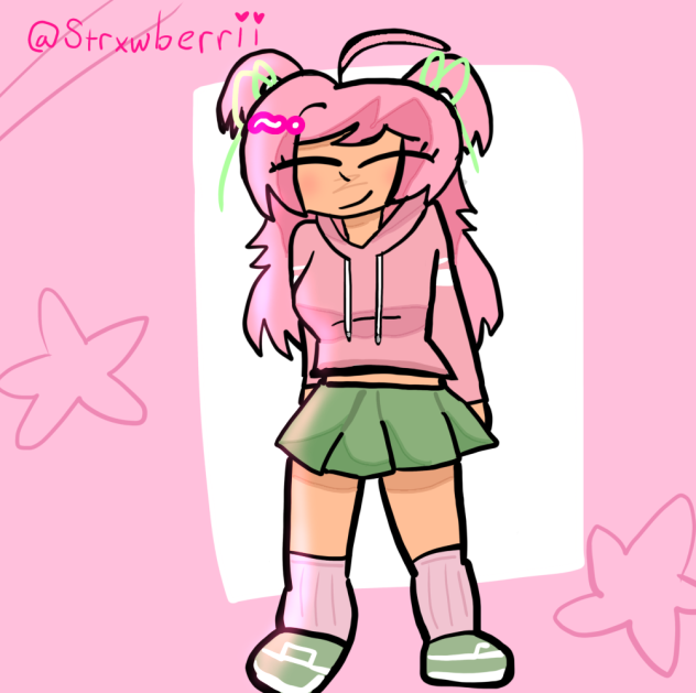Drew my Roblox avatar!!