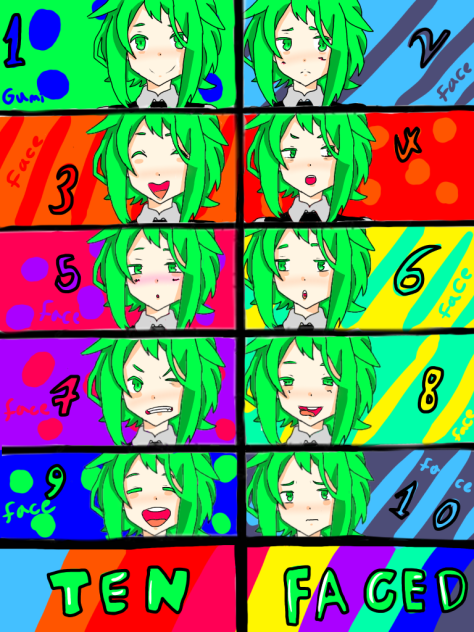ten faced ! 10 faced !
