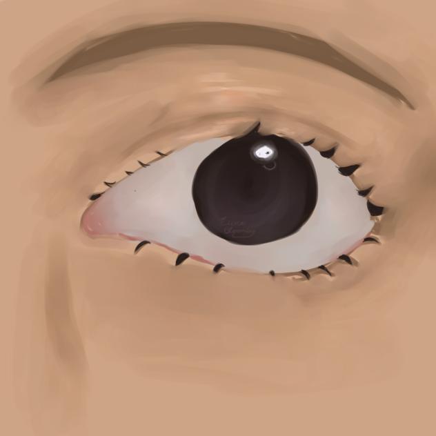 I tried semi realism for an eye..