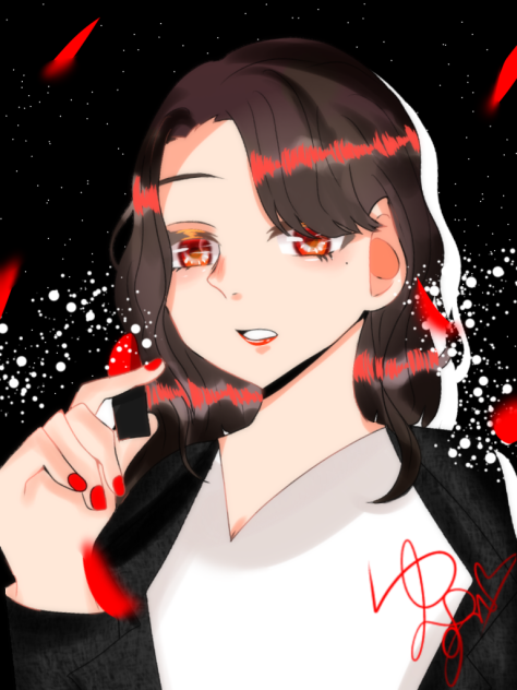 赤いリップが似合う人