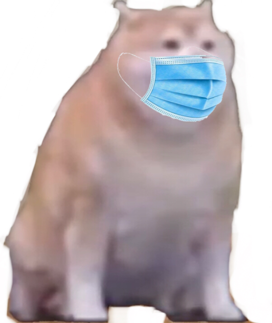 Beeg doge with coronavirus