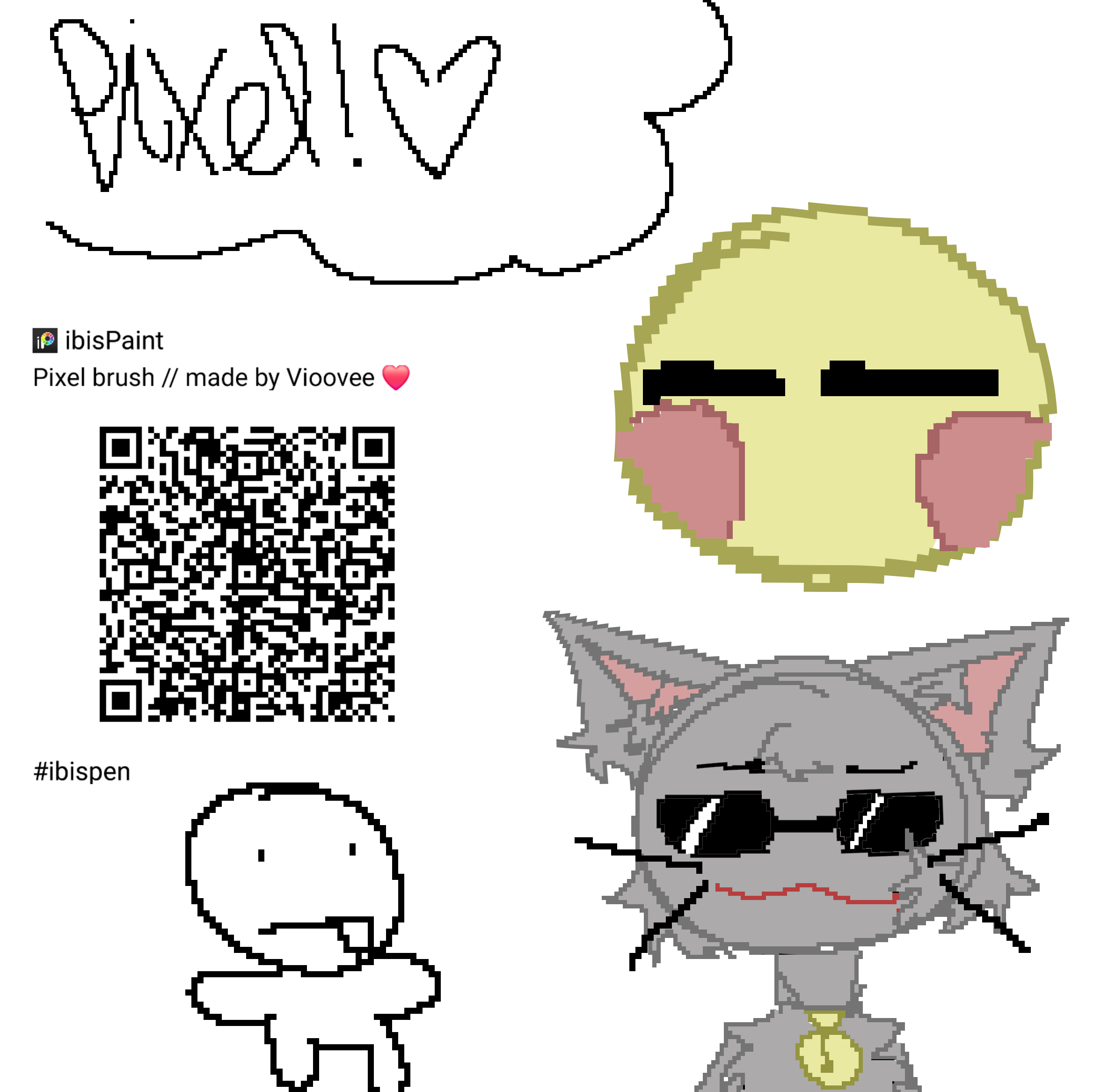 Pixel brush made by Vioovee ❤ - ibisPaint