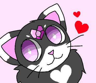 Gato corazón de cristal