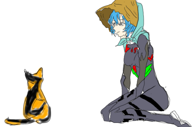 アヤナミ　猫