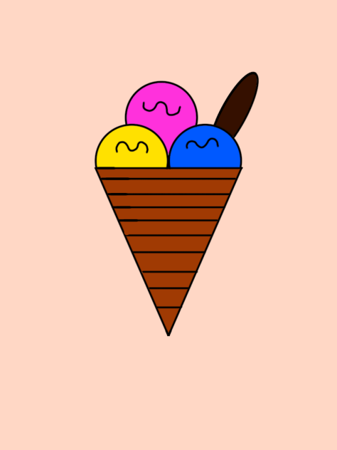 Ice Cream Drawing (Digital Art)