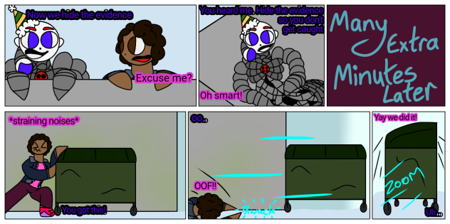 Run away bin (Louise's FNaF roleplay)p4.