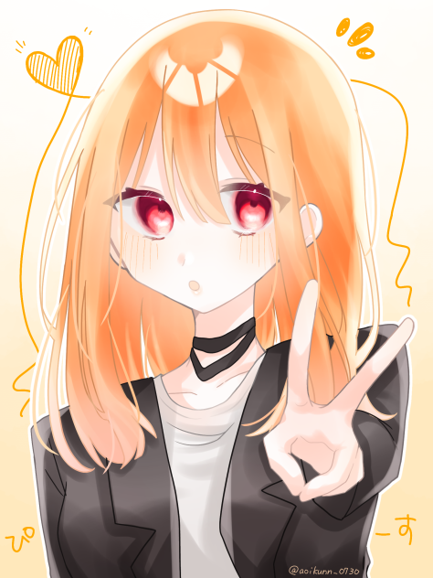 ぴーすっ！！🍫🧡 - ibisPaint