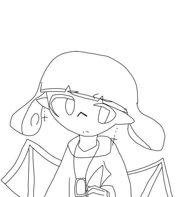 ヨルノちゃん　塗り絵