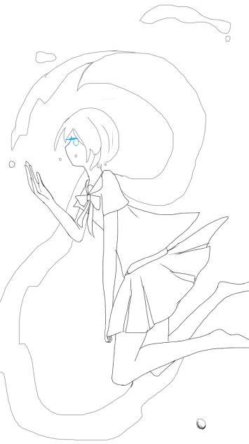 誰か塗って下さいm(_ _)mボトルミク線画