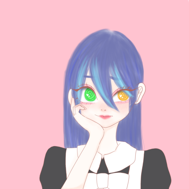 ルーレット回して描いた女の子