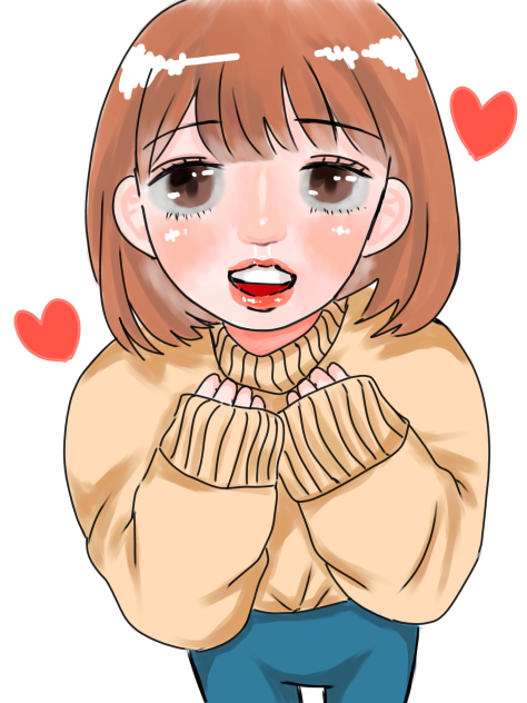 明るい性格の女の子
