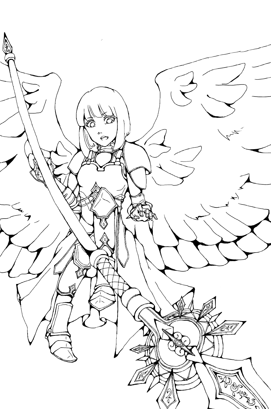 線画 蒼井雪枝 スクスト Ibispaint