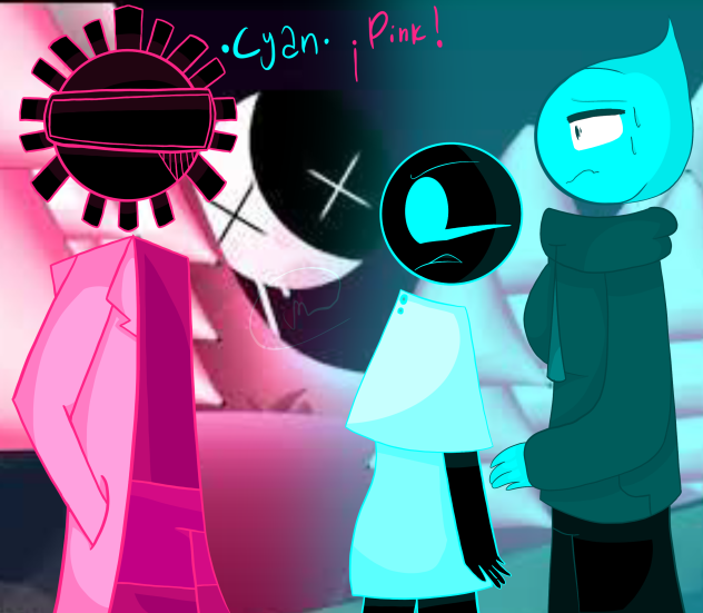 •Cyan• ¡Pink! Fanart