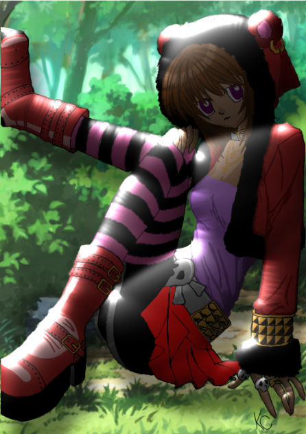 gothic anime girl
