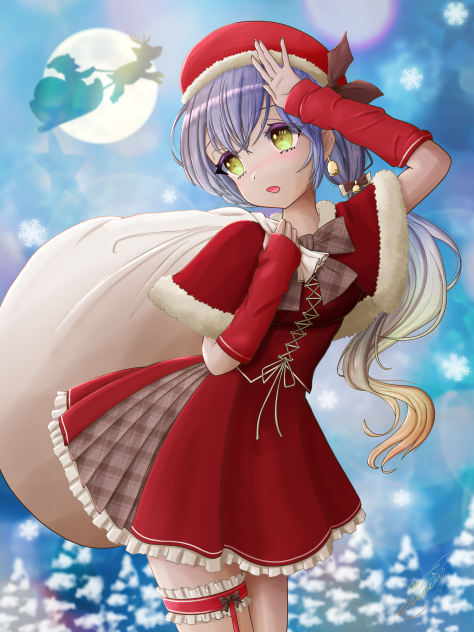 迷子のサンタガール