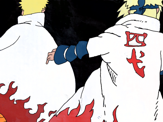 naruto and minato like father and son ho