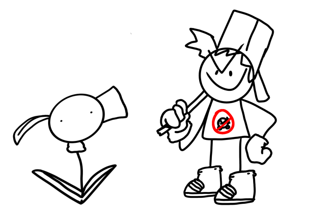 fnf shaped plant (my old peashooter)