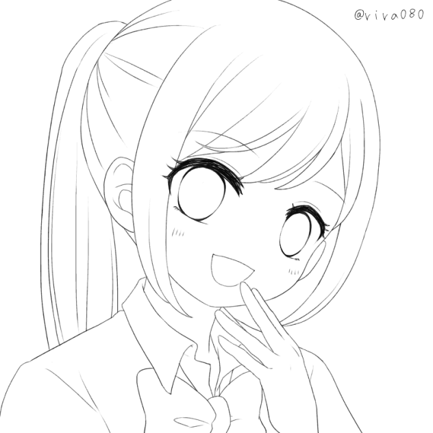 線画27 塗ってくれる方いませんか？