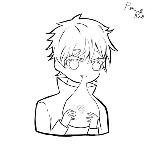 五条せんせー　線画