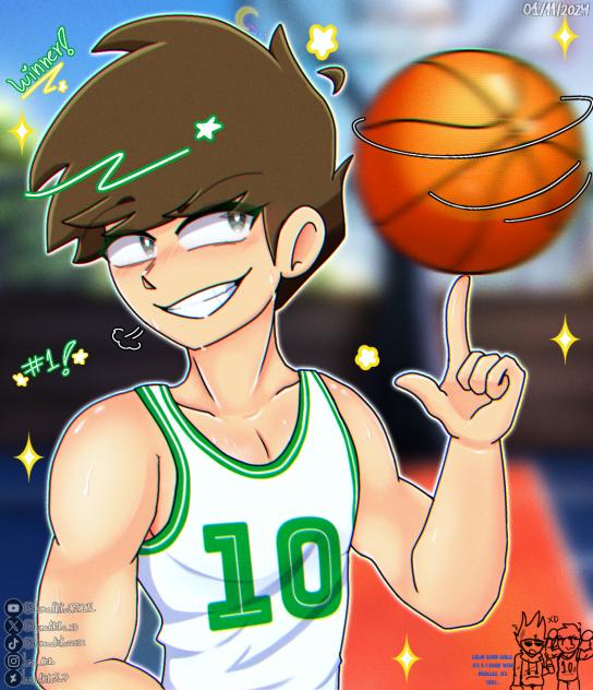 Eddtober 2024 #7 Basketball 🏀💚😎