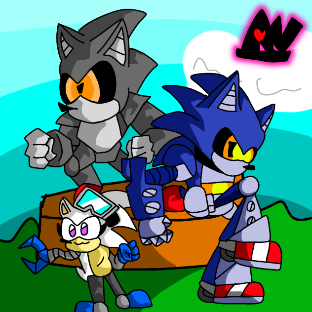 Mecha Sonic marks on the prowl