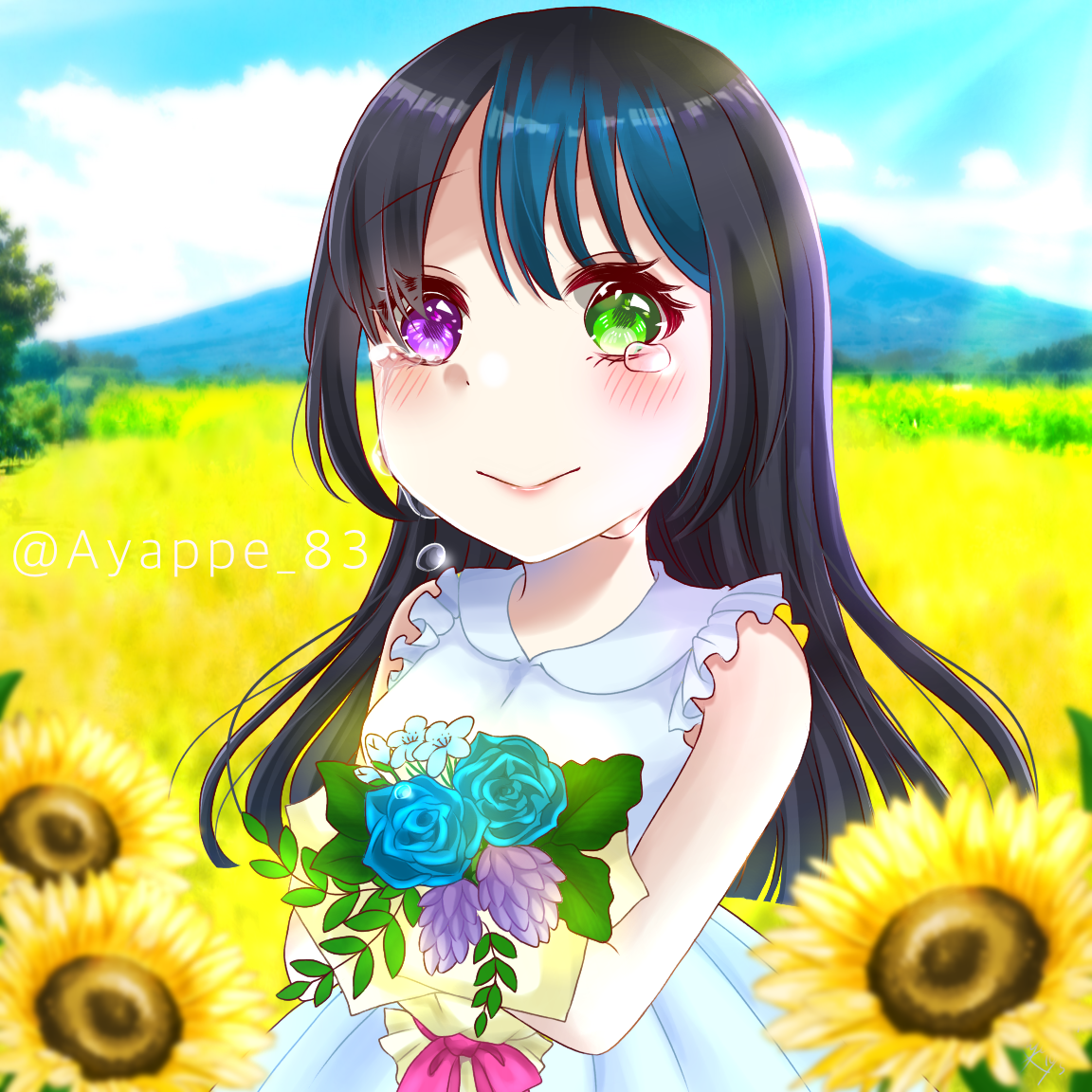 ひまわり畑 Ibispaint