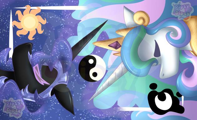 🔹☀️Celestia + Nightmare Moon🌙🔹