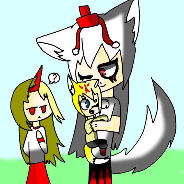 炎の猫と白狼天狗