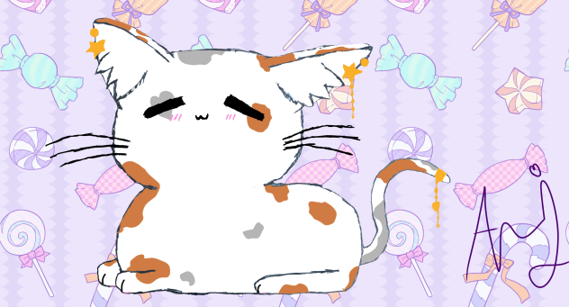 cute kitty 🐈 - ibisPaint