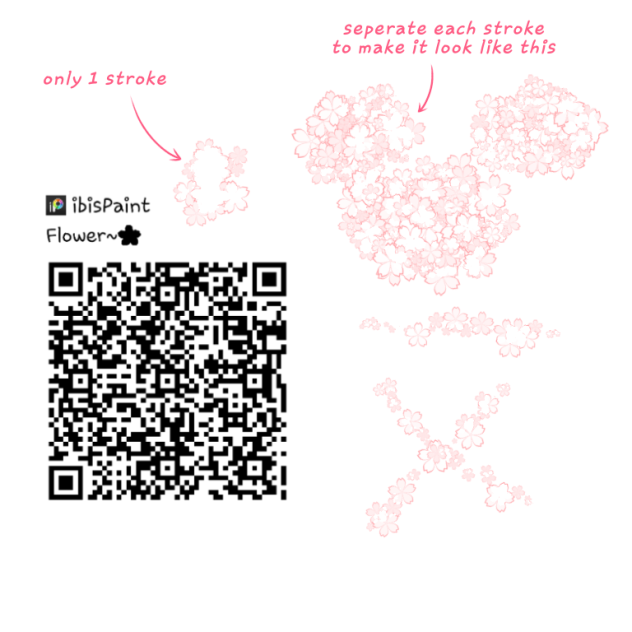 Flower~🌸-QR brush code