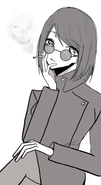 家入硝子落書き！