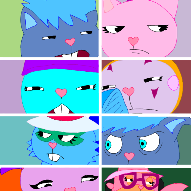 Happy custom friends cursed eyes