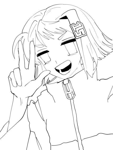 誕生日塗り絵