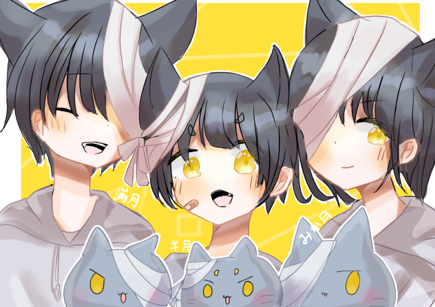 満月　半月　三日月