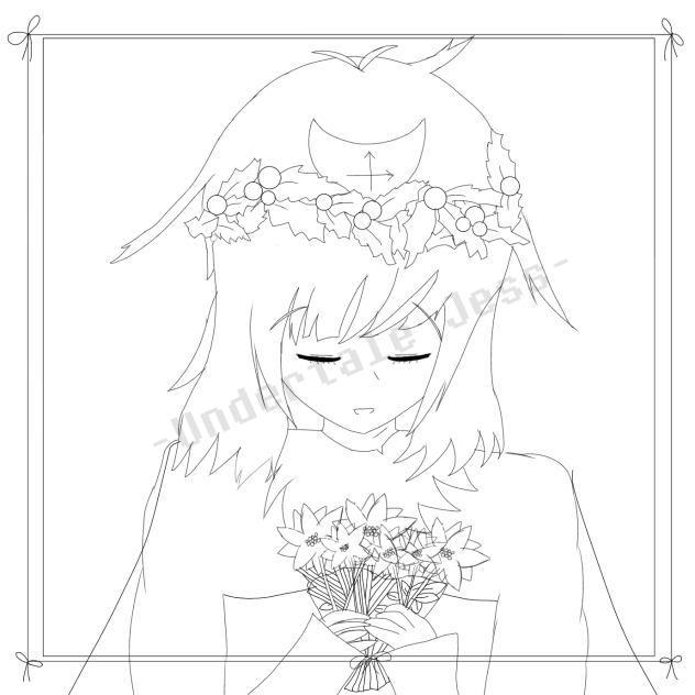 Christmas Linked Chara outline