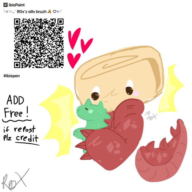 free brush qr code (dandys world fanart)