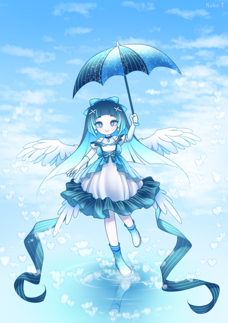 Blue-speedpaint-ibis drawing