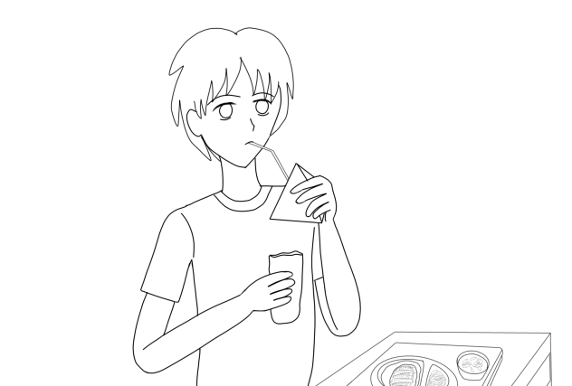 給食線画