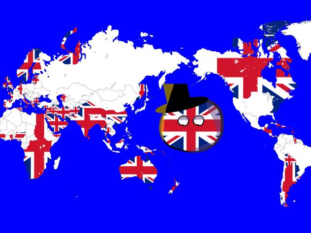 大英帝国の勢力圏、占領、駐留、植民地の領土修正版